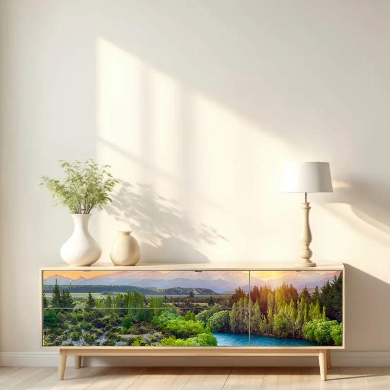 Naklejka repozycjonowalna samotny renifer w tundrze w Czukotce – Wallissimo®