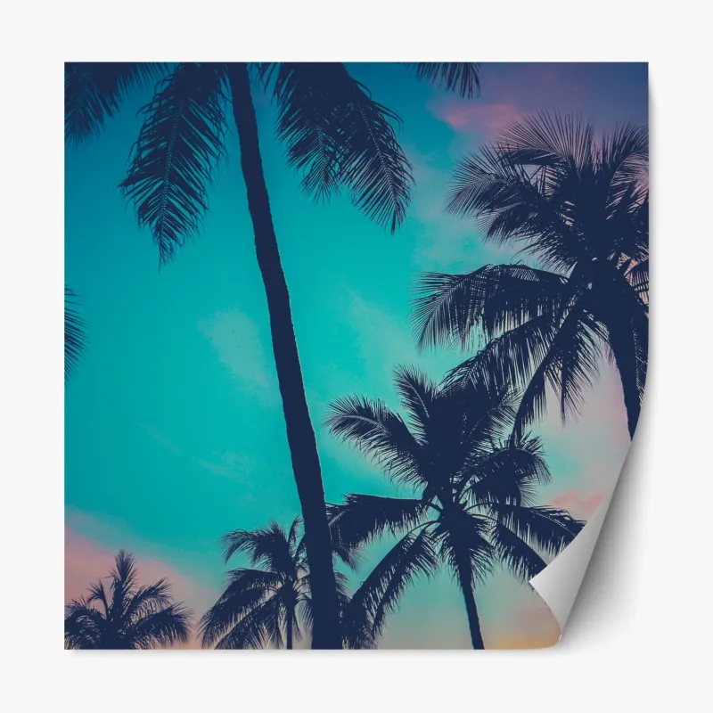 Naklejka repozycjonowalna delikatne chmury nad błękitnym niebem – Wallissimo®