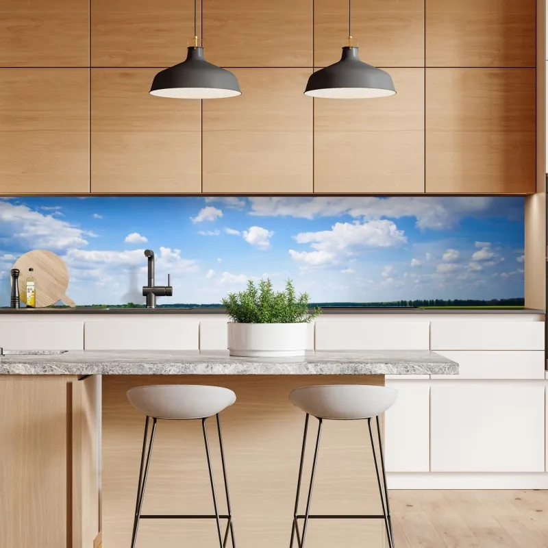 Naklejka repozycjonowalna akwarelowe liście eukaliptusa na ciemnym tle – Wallissimo®