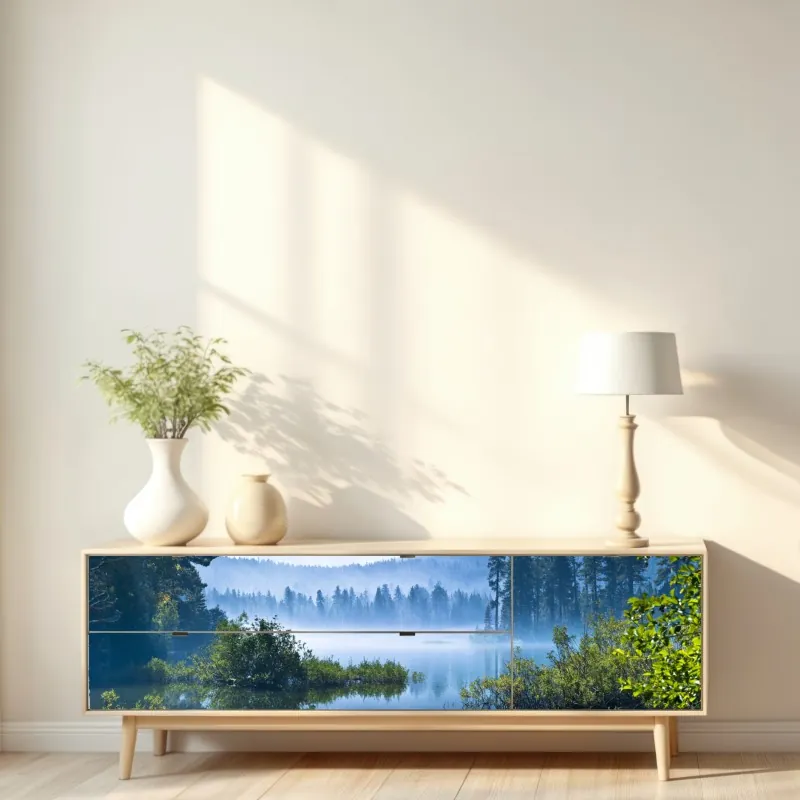 Naklejka repozycjonowalna miękkie niebieskie gwiazdki do pokoju dziecięcego – Wallissimo®