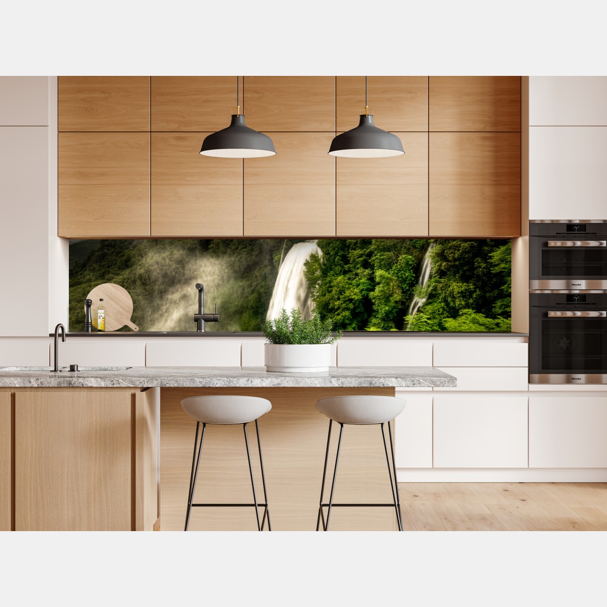 Naklejka repozycjonowalna wodospad Marmore w Umbrii: mglista zieleń – Wallissimo® Naklejka repozycjonowalna wodospad Marmore w Umbrii: mglista zieleń – Wallissimo®