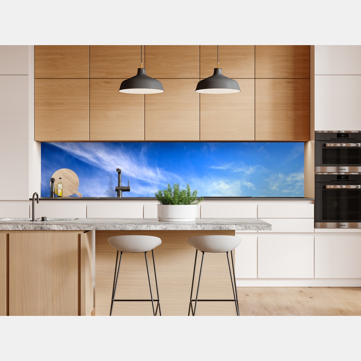 Naklejka repozycjonowalna słoneczna zielona łąka pod niebieskim niebem – Wallissimo® Naklejka repozycjonowalna słoneczna zielona łąka pod niebieskim niebem – Wallissimo®