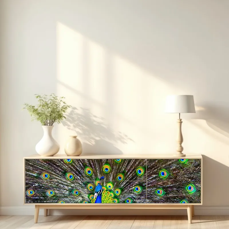 Naklejka repozycjonowalna zachód słońca nad wydmami Grace Bay – Wallissimo®