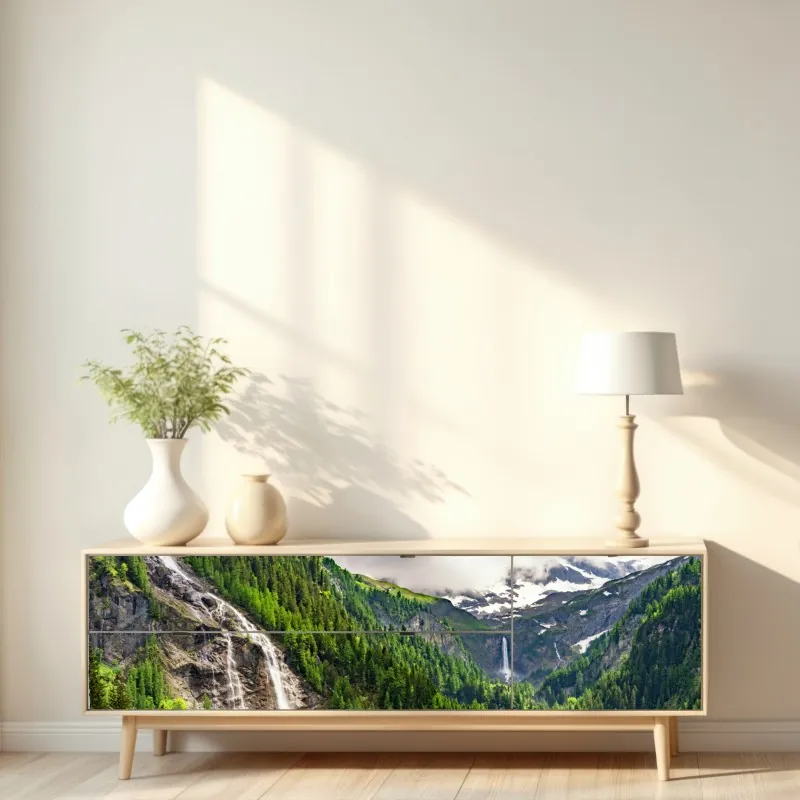 Naklejka repozycjonowalna żywy geometryczny wzór pop – Wallissimo®