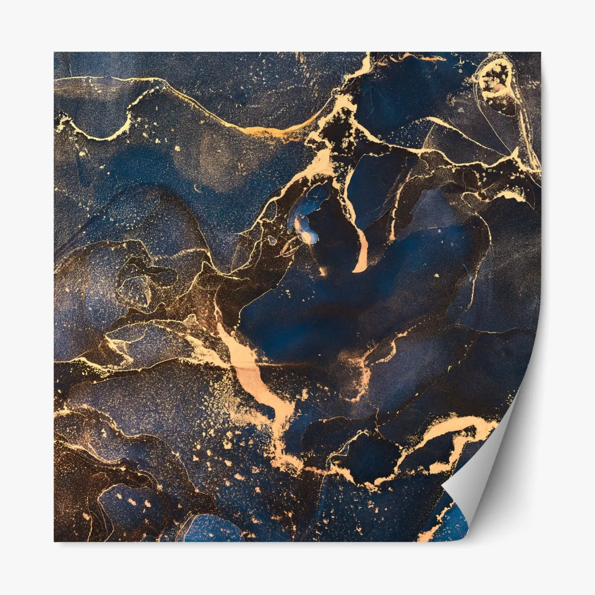 Naklejka repozycjonowalna nocny marmur ze złotymi żyłkami – Wallissimo® Naklejka repozycjonowalna nocny marmur ze złotymi żyłkami – Wallissimo®