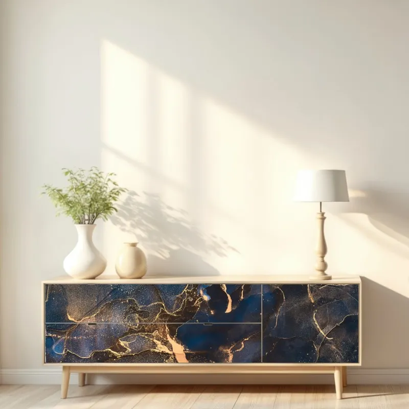 Naklejka repozycjonowalna zebra w monochromatycznych paskach – Wallissimo®