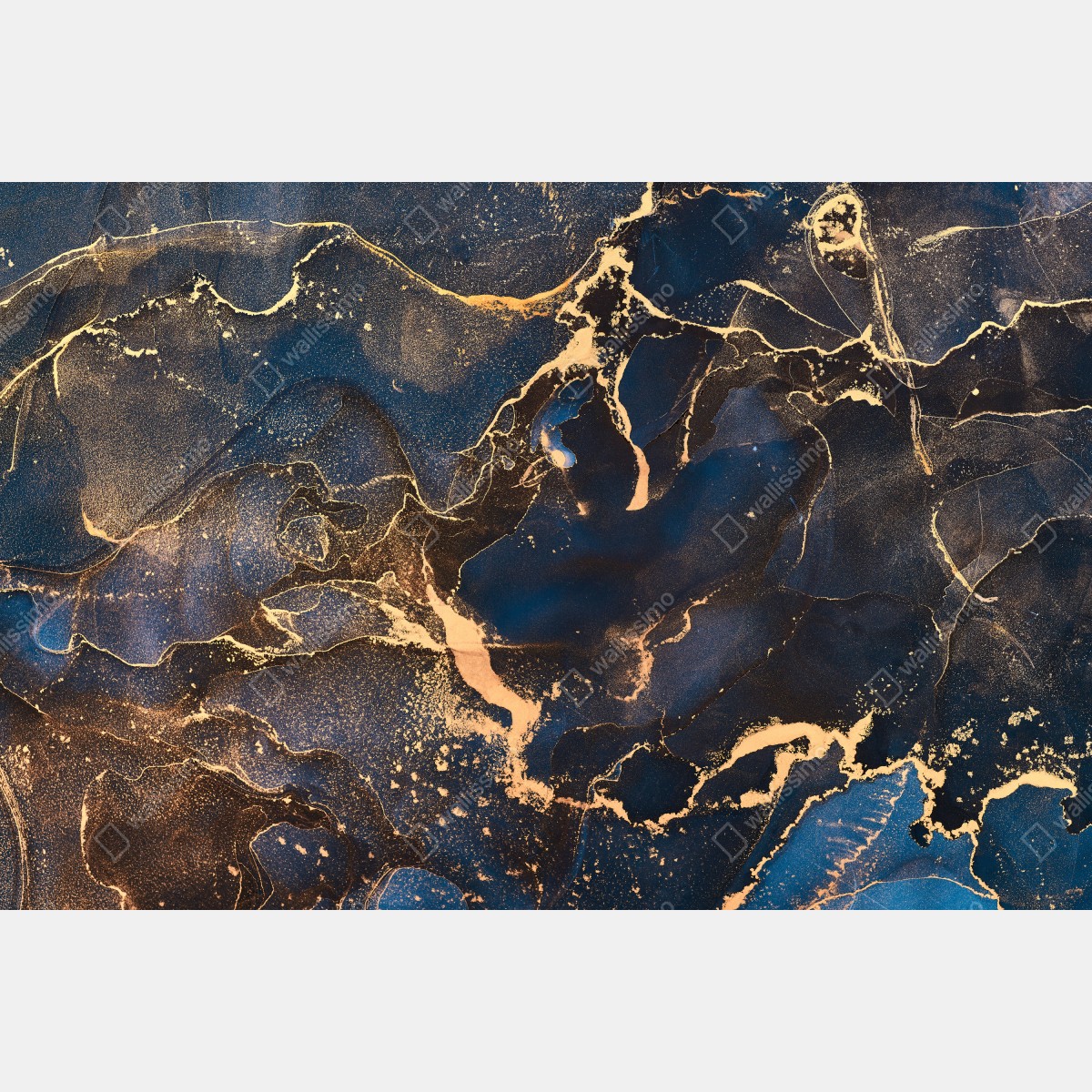 Naklejka repozycjonowalna nocny marmur ze złotymi żyłkami – Wallissimo® Naklejka repozycjonowalna nocny marmur ze złotymi żyłkami – Wallissimo®
