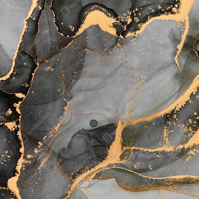 Naklejka repozycjonowalna szary marmur ze złotymi żyłkami – Wallissimo® Naklejka repozycjonowalna szary marmur ze złotymi żyłkami – Wallissimo®