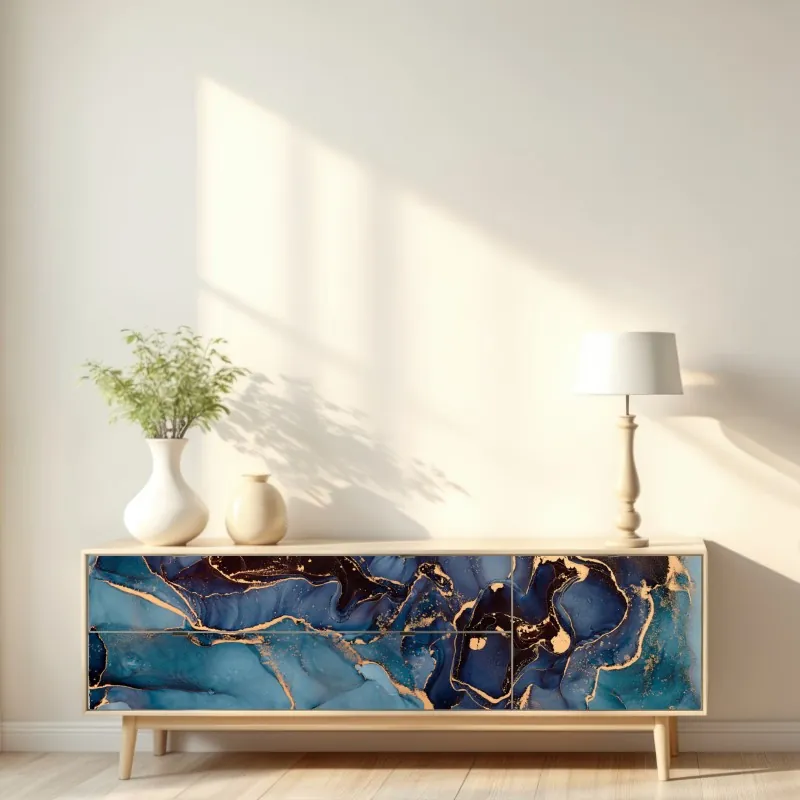 Naklejka repozycjonowalna wzór z połączonymi mieczami i strzałami – Wallissimo®