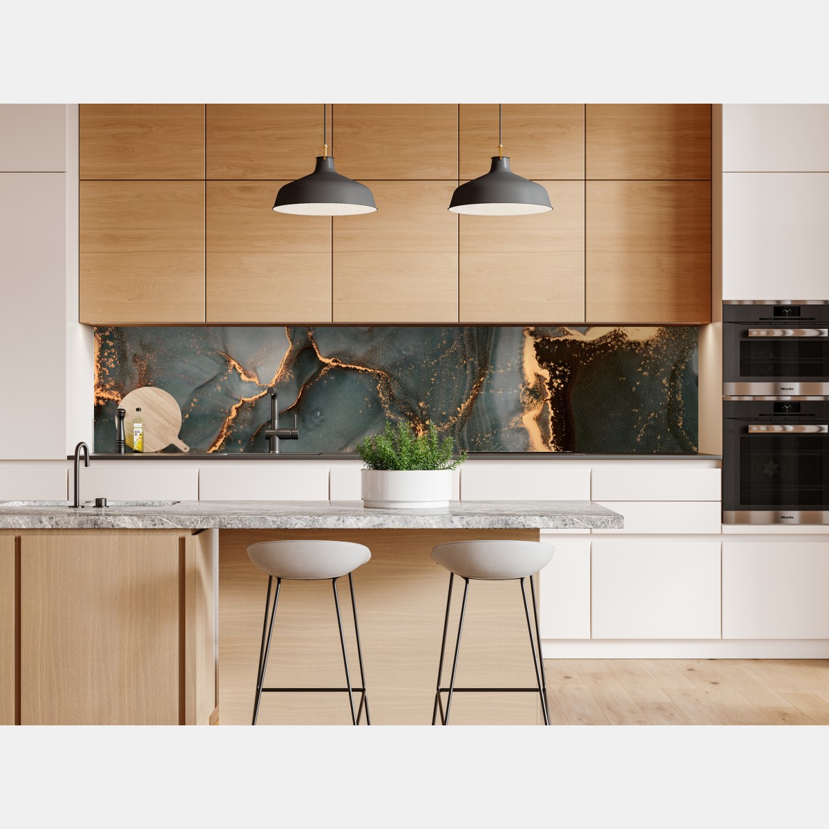 Naklejka repozycjonowalna luksusowa abstrakcja turkus z złotymi żyłami – Wallissimo® Naklejka repozycjonowalna luksusowa abstrakcja turkus z złotymi żyłami – Wallissimo®