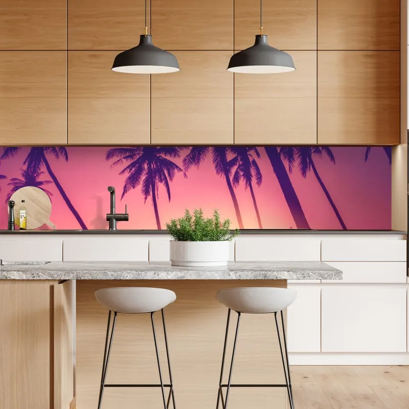 Naklejka repozycjonowalna żurawie i kwiaty persymony – Wallissimo®