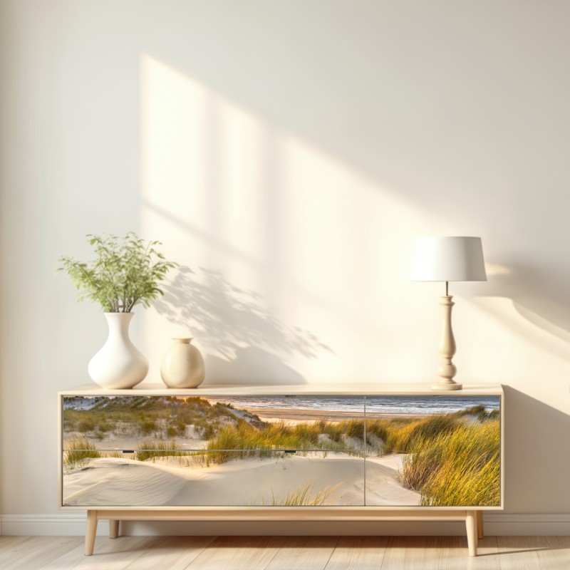 Naklejka repozycjonowalna zachód słońca nad wydmami Ameland – Wallissimo® Naklejka repozycjonowalna zachód słońca nad wydmami Ameland – Wallissimo®