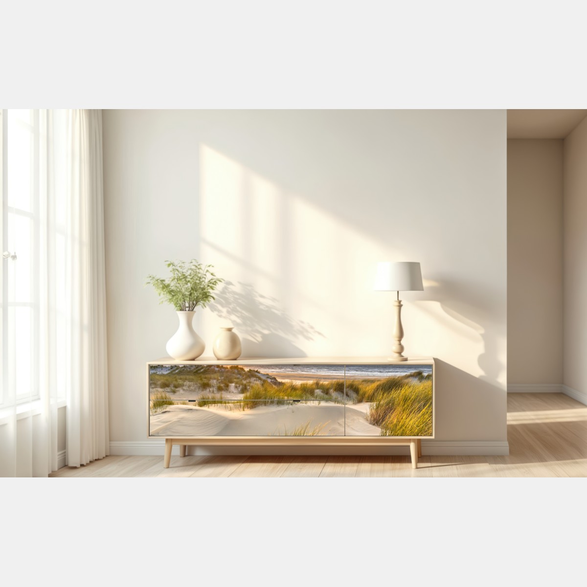 Naklejka repozycjonowalna zachód słońca nad wydmami Ameland – Wallissimo® Naklejka repozycjonowalna zachód słońca nad wydmami Ameland – Wallissimo®