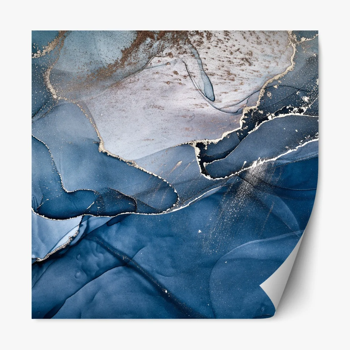 Naklejka repozycjonowalna głęboki niebieski marmur abstrakcja – Wallissimo® Naklejka repozycjonowalna głęboki niebieski marmur abstrakcja – Wallissimo®