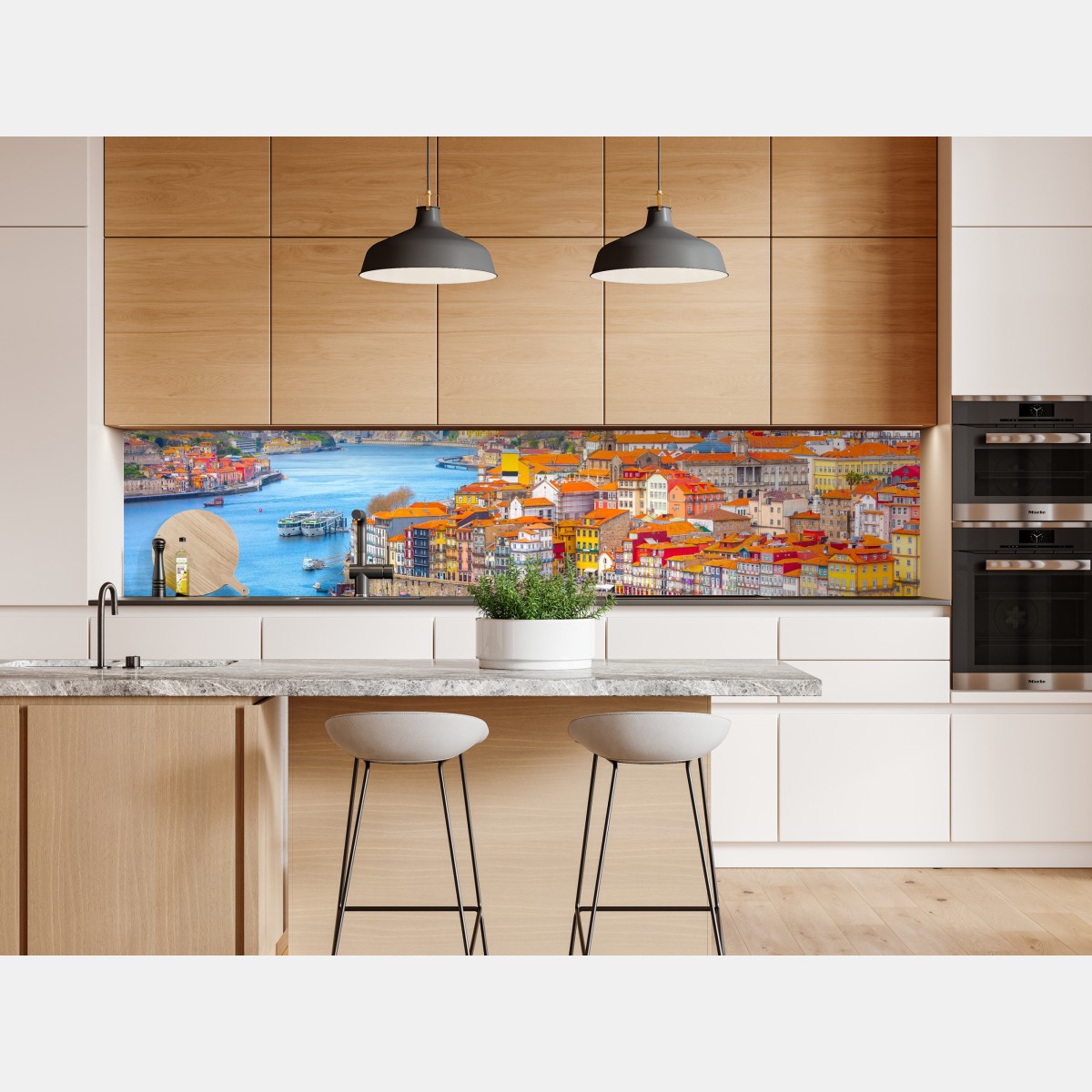 Naklejka repozycjonowalna panorama nabrzeża Porto – Wallissimo® Naklejka repozycjonowalna panorama nabrzeża Porto – Wallissimo®