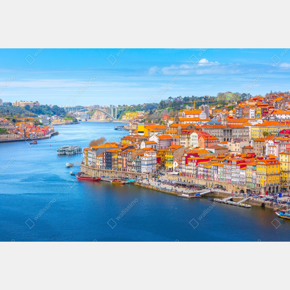 Naklejka repozycjonowalna panorama nabrzeża Porto – Wallissimo® Naklejka repozycjonowalna panorama nabrzeża Porto – Wallissimo®