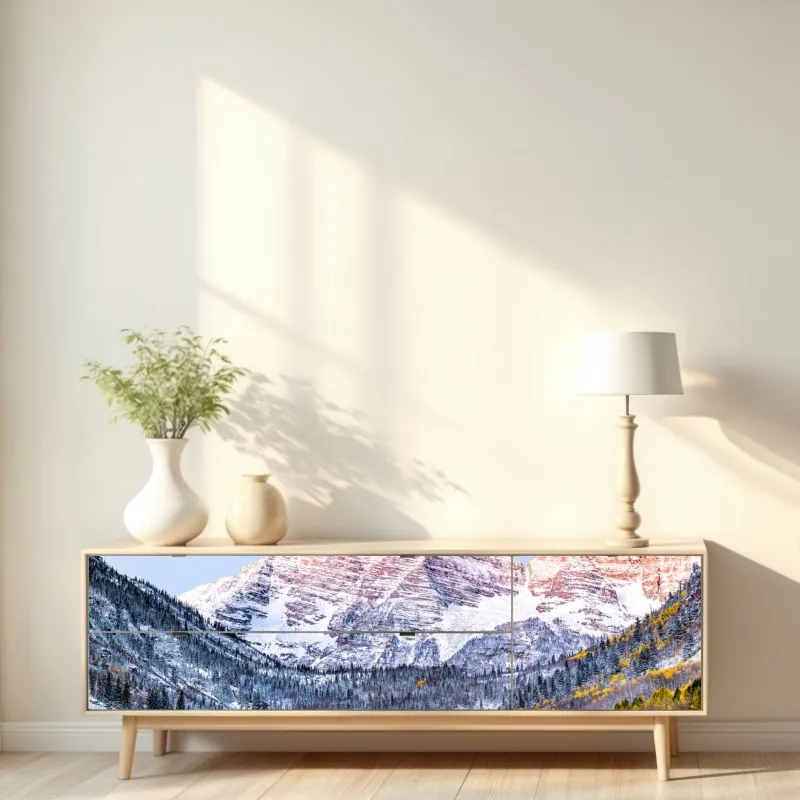 Naklejka repozycjonowalna Sanphet Prasat pałac nad jeziorem – Wallissimo®