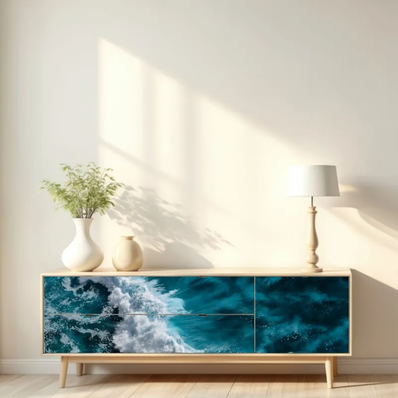 Naklejka repozycjonowalna magiczny różowy wzór jednorożca – Wallissimo®