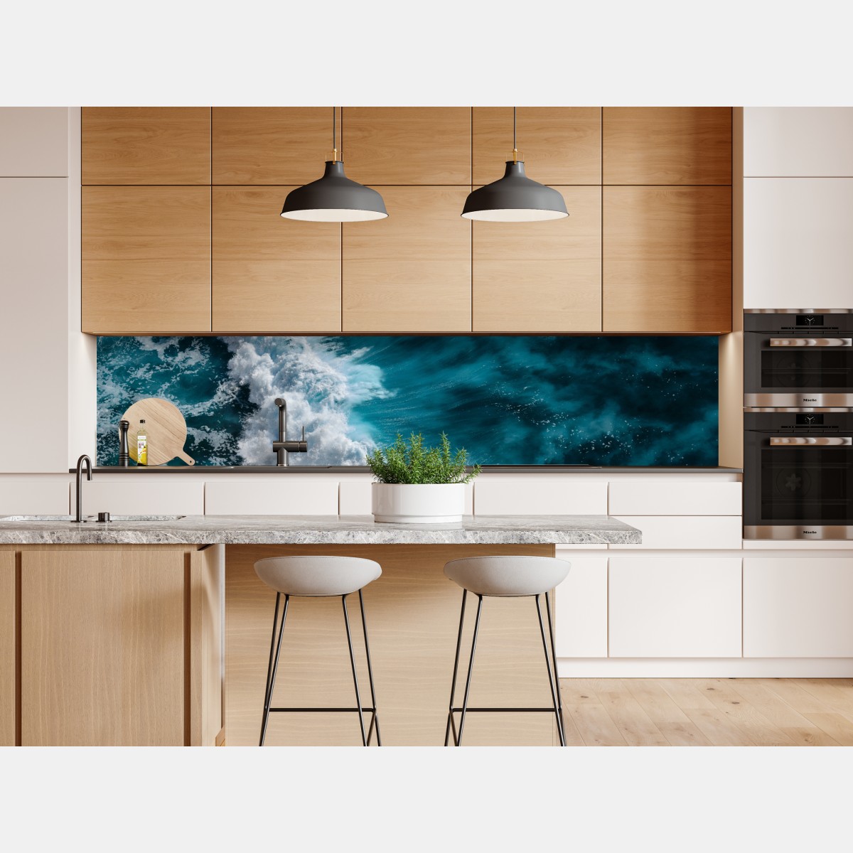 Naklejka repozycjonowalna turkusowe fale oceanu z lotu ptaka Bali – Wallissimo® Naklejka repozycjonowalna turkusowe fale oceanu z lotu ptaka Bali – Wallissimo®