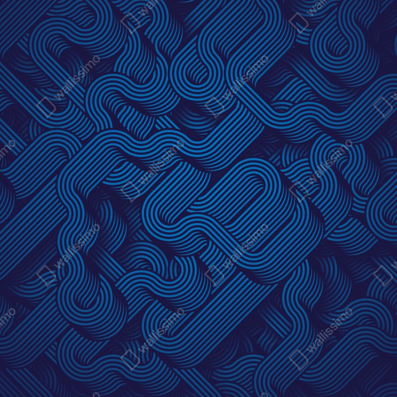 Naklejka repozycjonowalna głęboki niebieski abstrakcyjny wzór linii – Wallissimo® Naklejka repozycjonowalna głęboki niebieski abstrakcyjny wzór linii – Wallissimo®