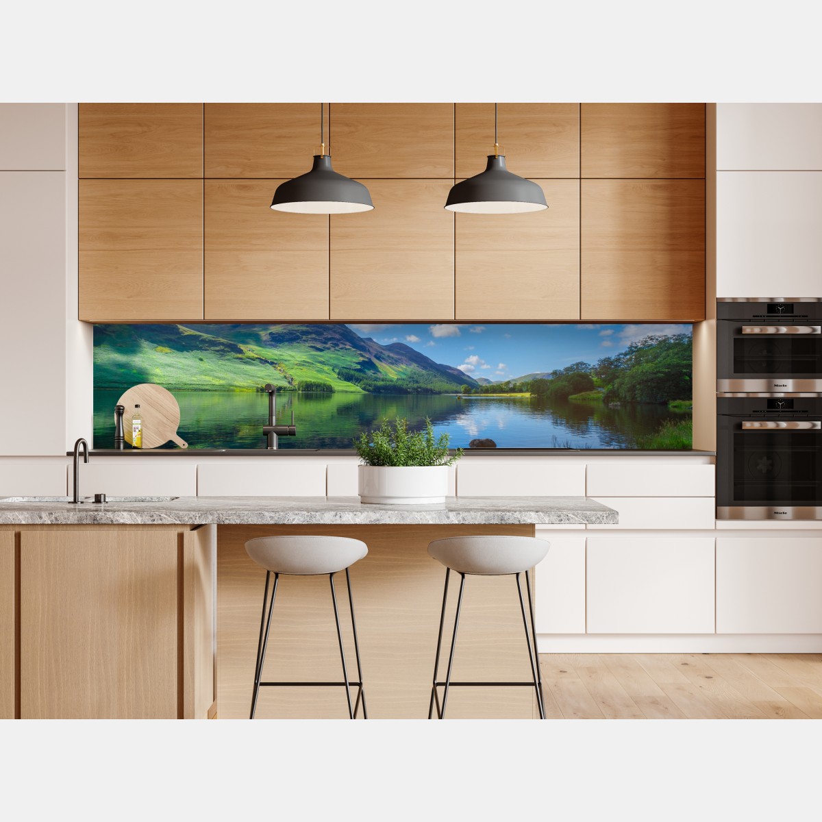 Naklejka repozycjonowalna spokojne górskie odbicia w Lake District – Wallissimo® Naklejka repozycjonowalna spokojne górskie odbicia w Lake District – Wallissimo®