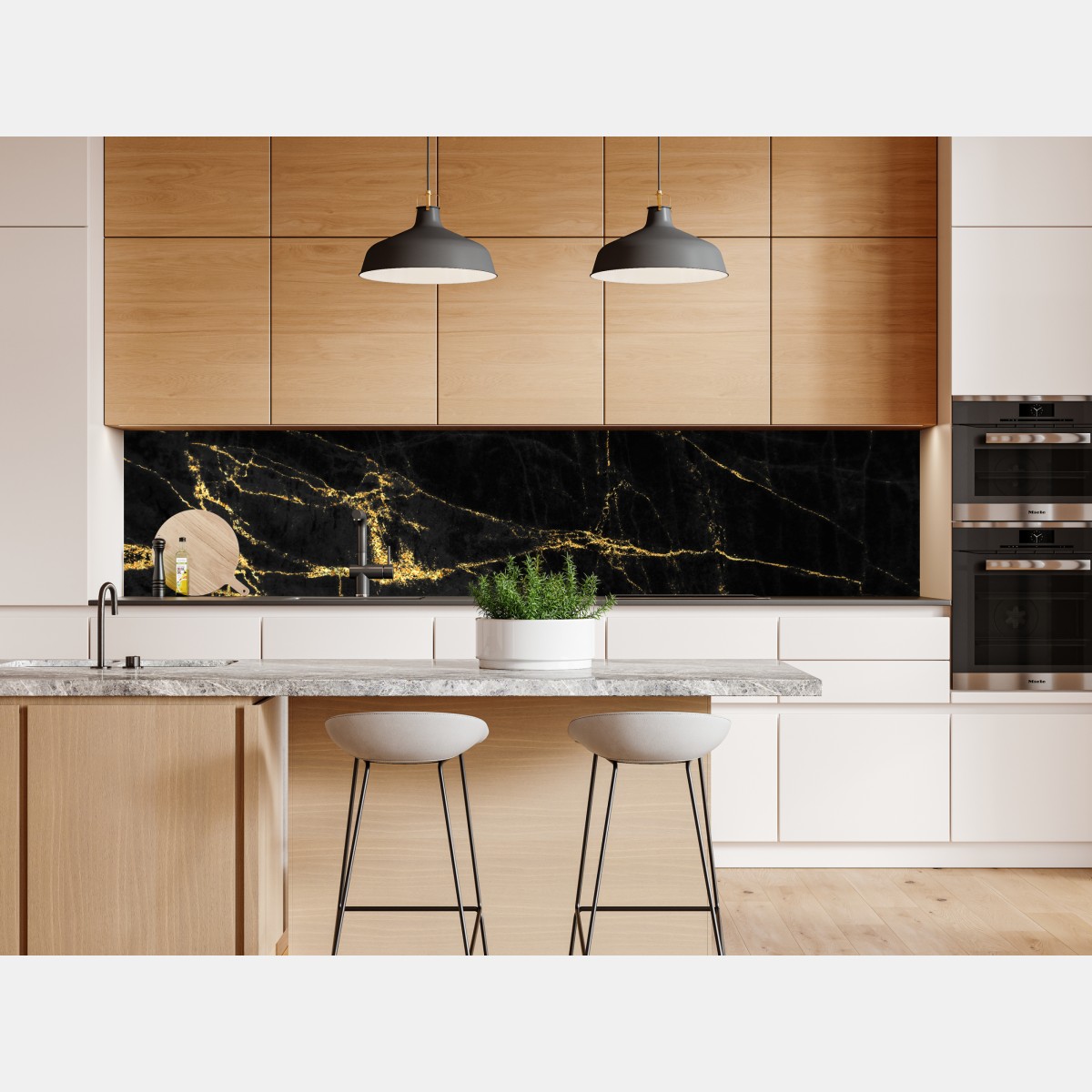 Naklejka repozycjonowalna czarny marmur ze złotymi żyłami – Wallissimo® Naklejka repozycjonowalna czarny marmur ze złotymi żyłami – Wallissimo®