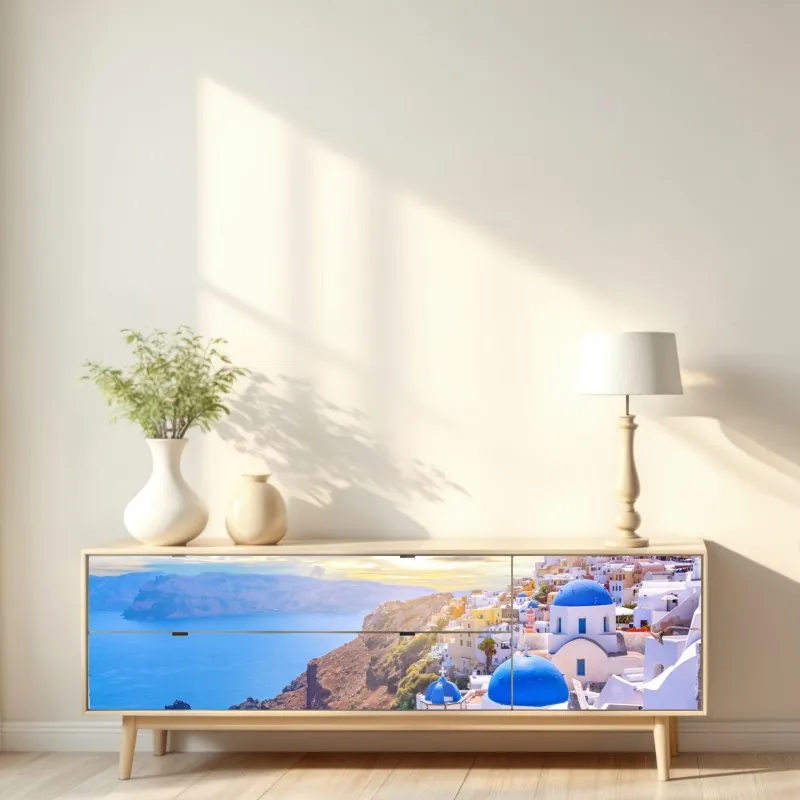 Naklejka repozycjonowalna elegancki beżowy wzór damask – Wallissimo®