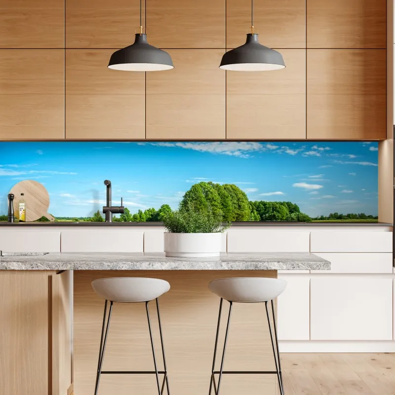 Naklejka repozycjonowalna spokojne nocne niebo z księżycem – Wallissimo®