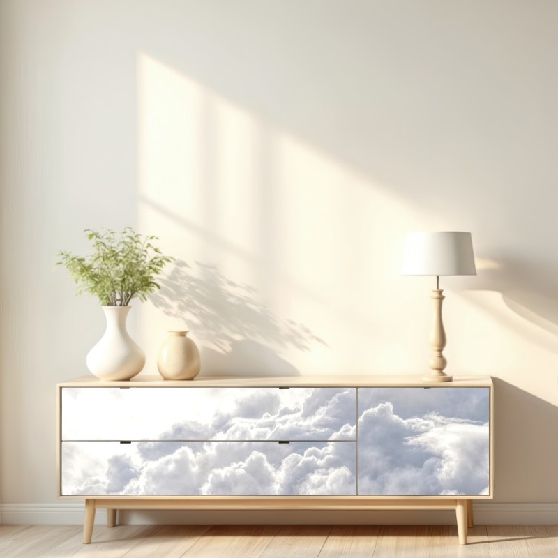 Naklejka repozycjonowalna eteryczny pejzaż chmur – Wallissimo® Naklejka repozycjonowalna eteryczny pejzaż chmur – Wallissimo®