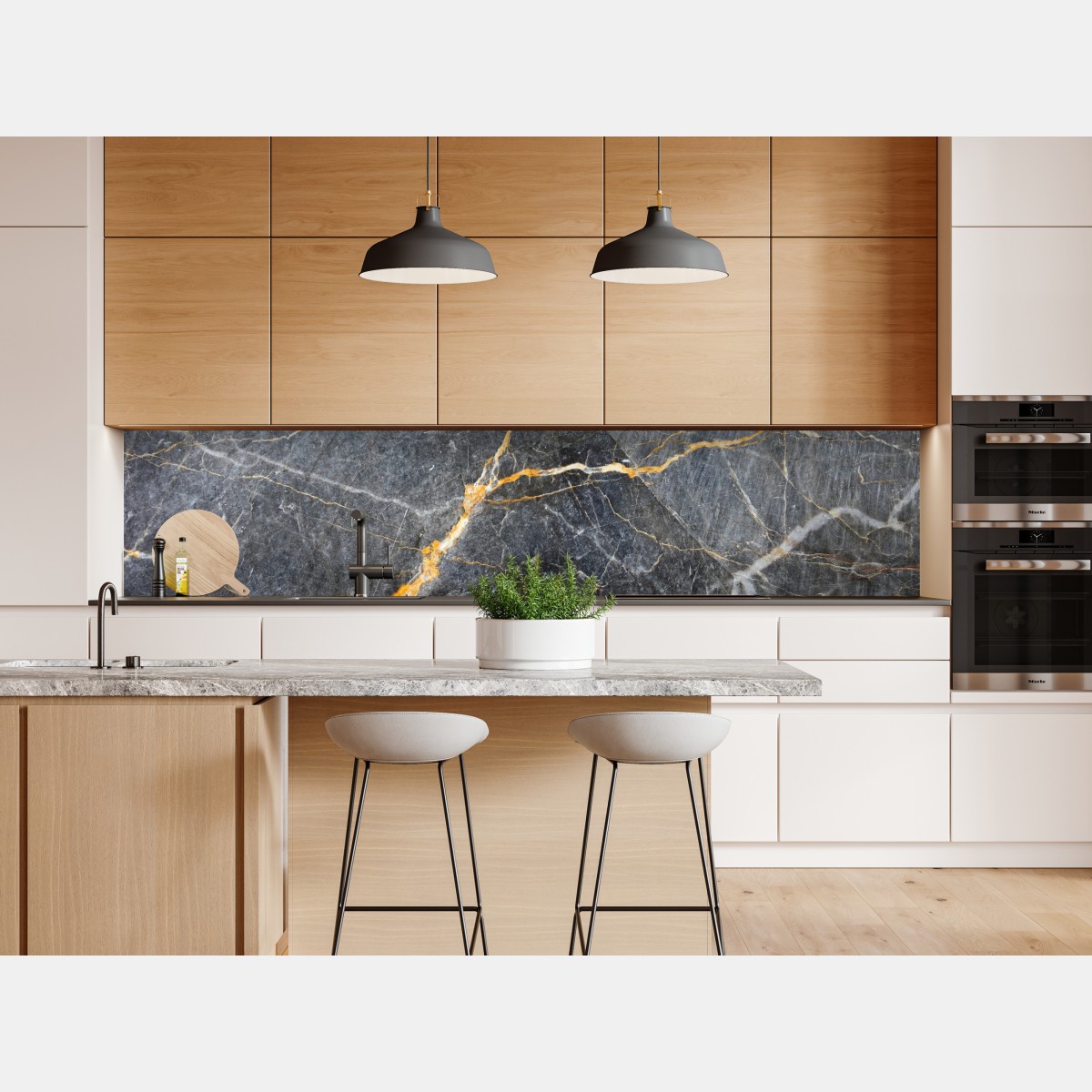 Naklejka repozycjonowalna ciemnoszary marmur ze złotymi żyłami – Wallissimo® Naklejka repozycjonowalna ciemnoszary marmur ze złotymi żyłami – Wallissimo®