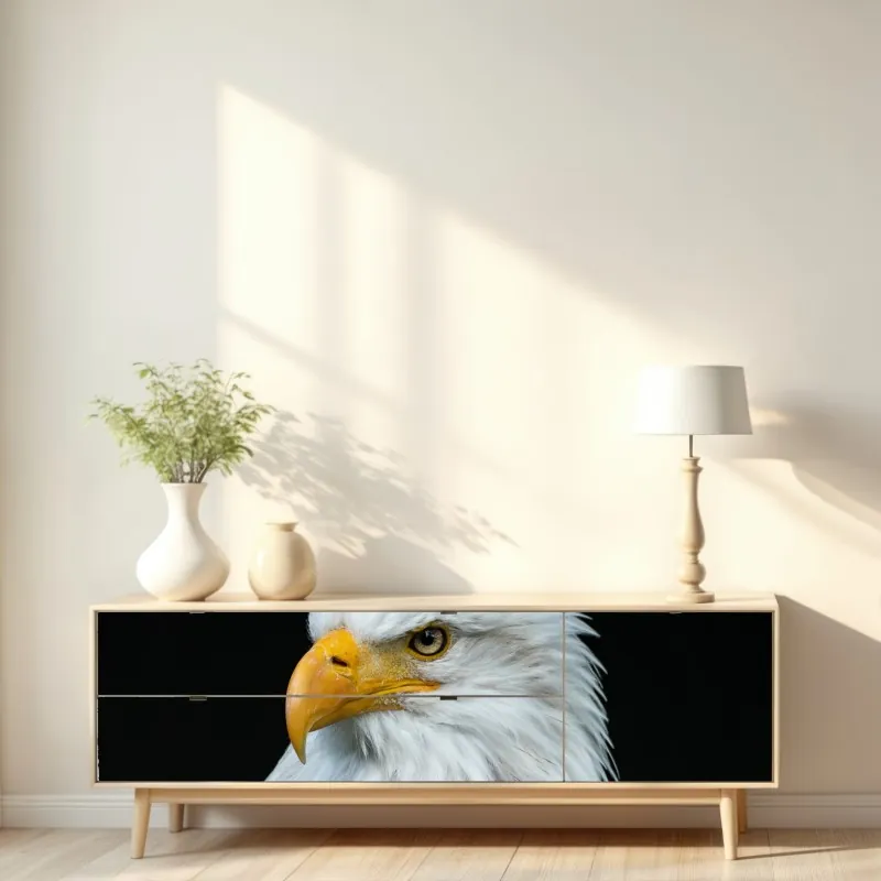 Naklejka repozycjonowalna różowy flaming z bliska – Wallissimo®