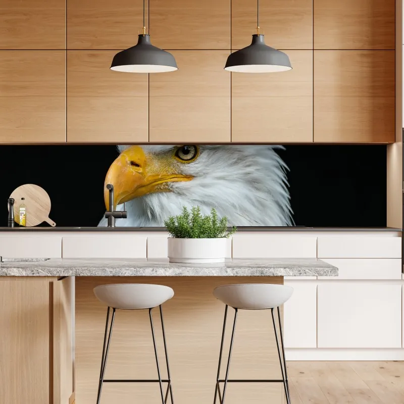 Naklejka repozycjonowalna majestatyczny portret bielika – Wallissimo® Naklejka repozycjonowalna majestatyczny portret bielika – Wallissimo®