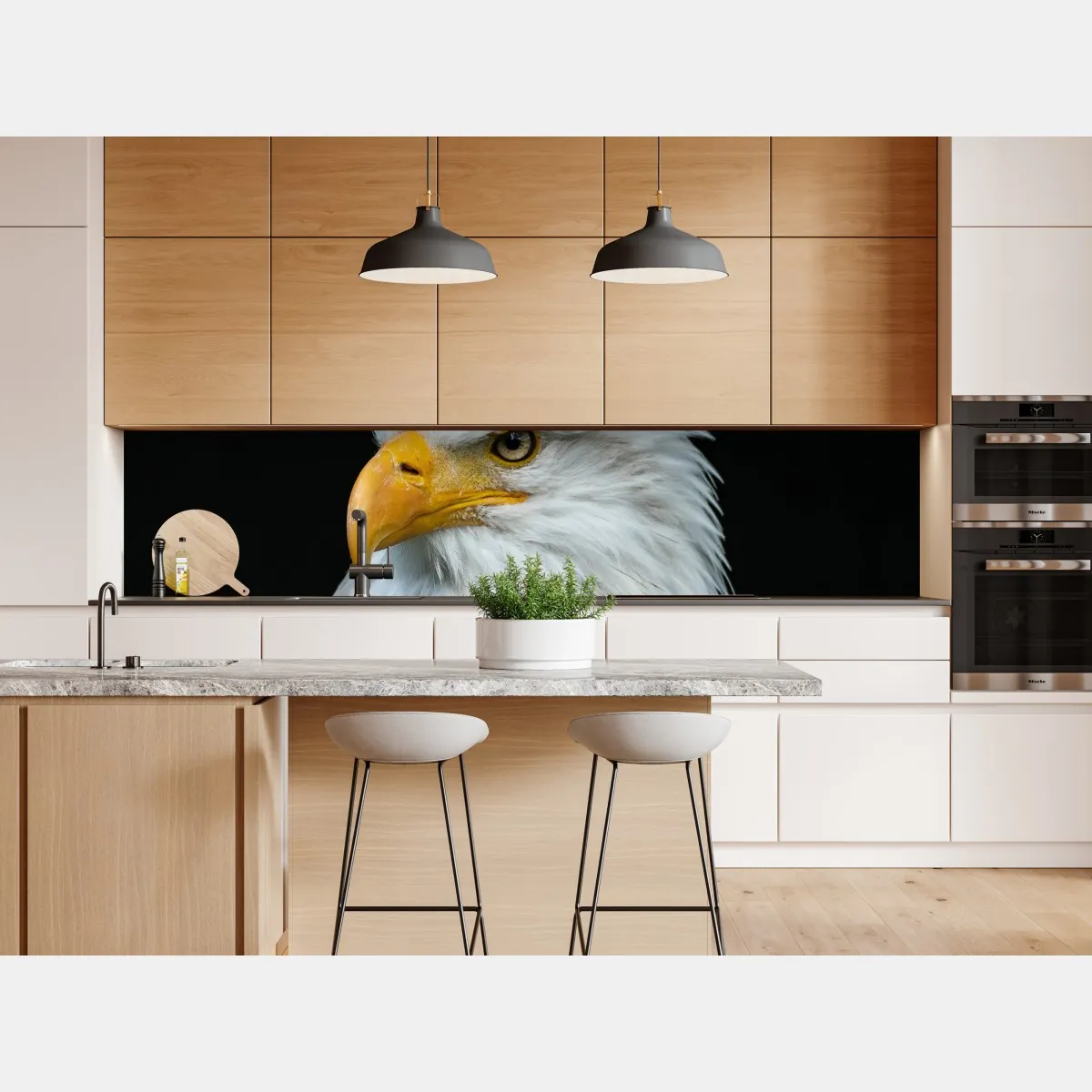 Naklejka repozycjonowalna majestatyczny portret bielika – Wallissimo® Naklejka repozycjonowalna majestatyczny portret bielika – Wallissimo®