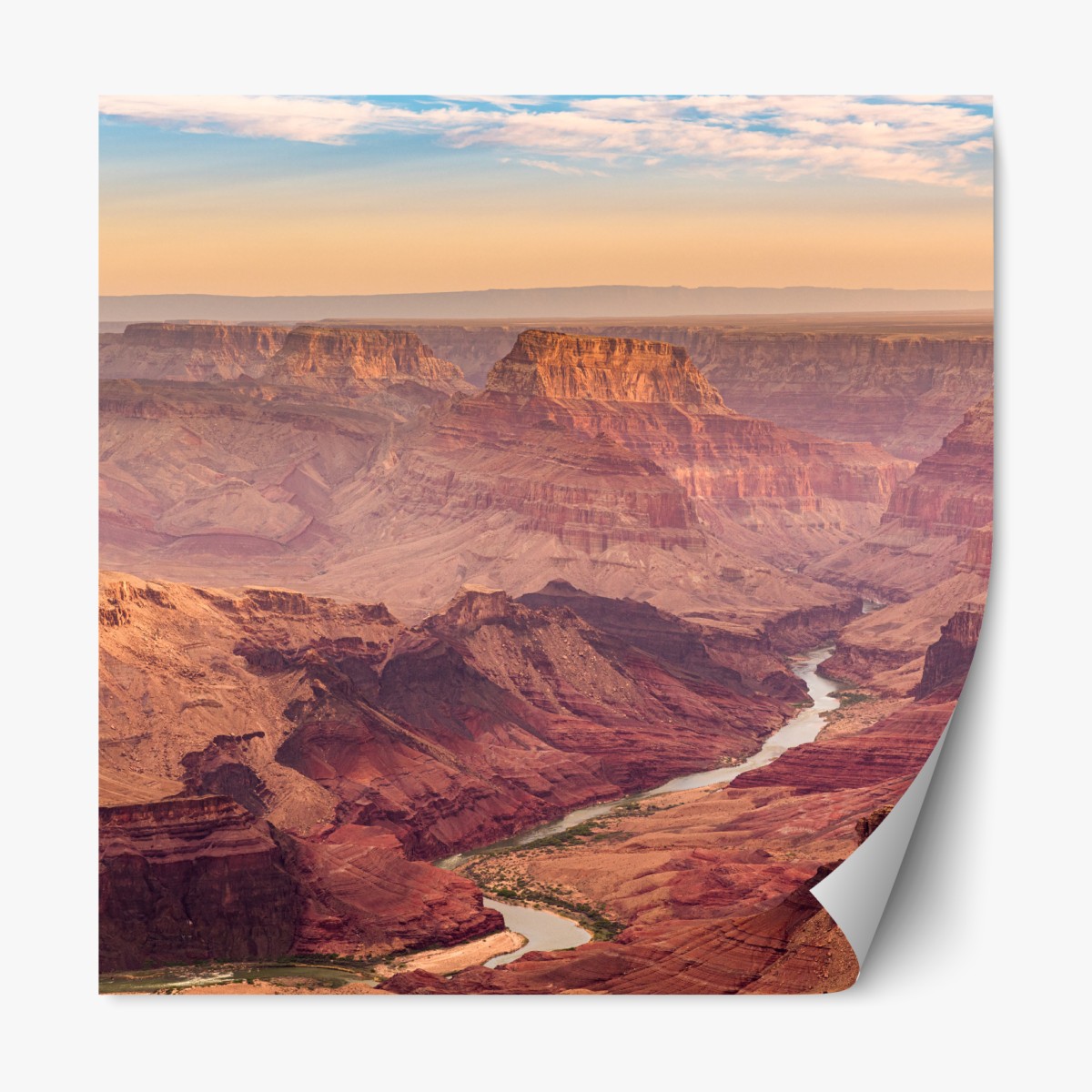 Repositionable sticker Grand Canyon sunset panorama