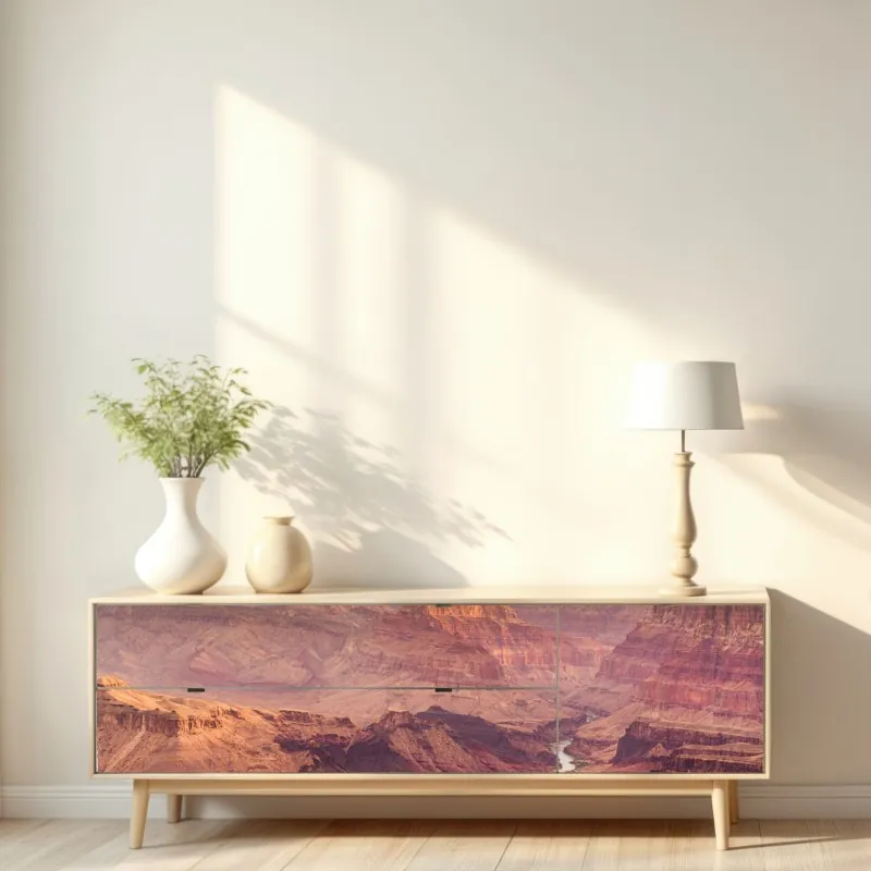 Naklejka repozycjonowalna Grand Canyon zachód słońca panorama – Wallissimo® Naklejka repozycjonowalna Grand Canyon zachód słońca panorama – Wallissimo®