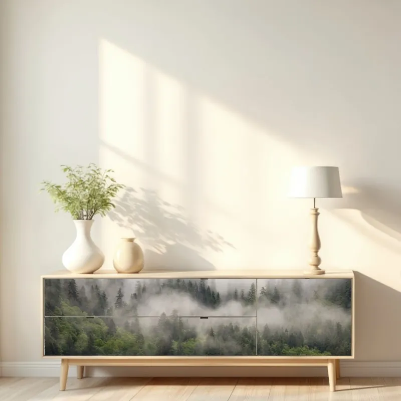 Naklejka repozycjonowalna różowy geometryczny jednorożec – Wallissimo®