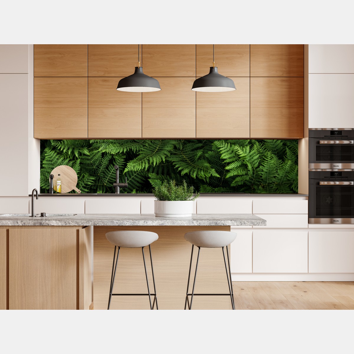 Naklejka repozycjonowalna bujna zielona paproć – Wallissimo® Naklejka repozycjonowalna bujna zielona paproć – Wallissimo®