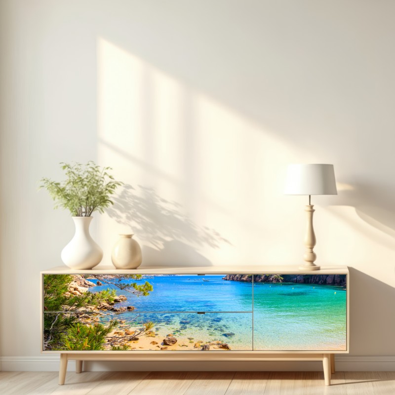 Naklejka repozycjonowalna schody na plażę Aiguablava, Costa Brava – Wallissimo® Naklejka repozycjonowalna schody na plażę Aiguablava, Costa Brava – Wallissimo®