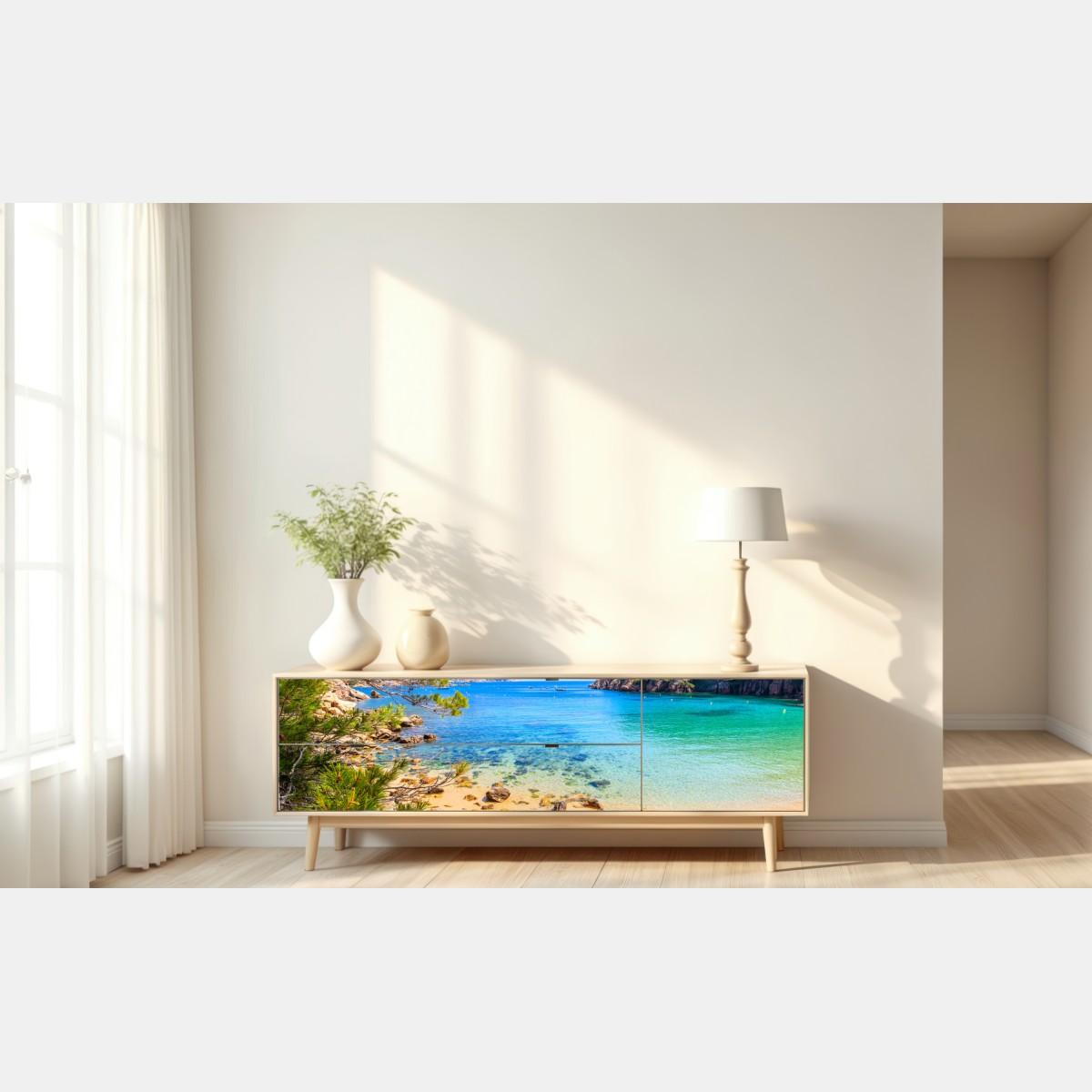 Naklejka repozycjonowalna schody na plażę Aiguablava, Costa Brava – Wallissimo® Naklejka repozycjonowalna schody na plażę Aiguablava, Costa Brava – Wallissimo®