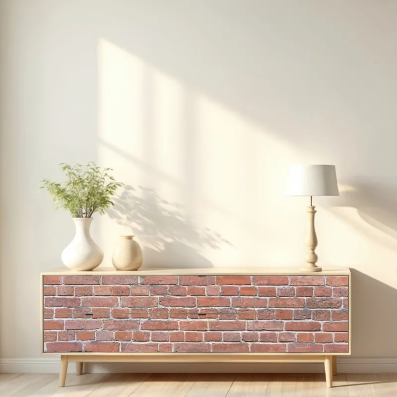 Naklejka repozycjonowalna tekstura czerwonej cegły – Wallissimo® Naklejka repozycjonowalna tekstura czerwonej cegły – Wallissimo®