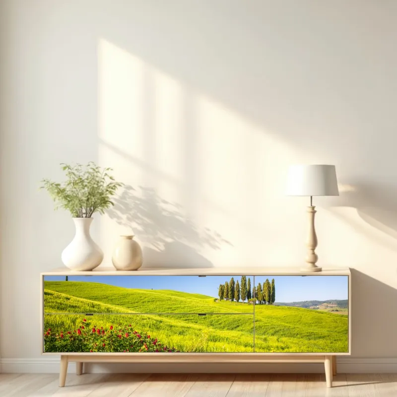 Naklejka repozycjonowalna różowy i turkusowy marmur abstrakcyjny – Wallissimo®