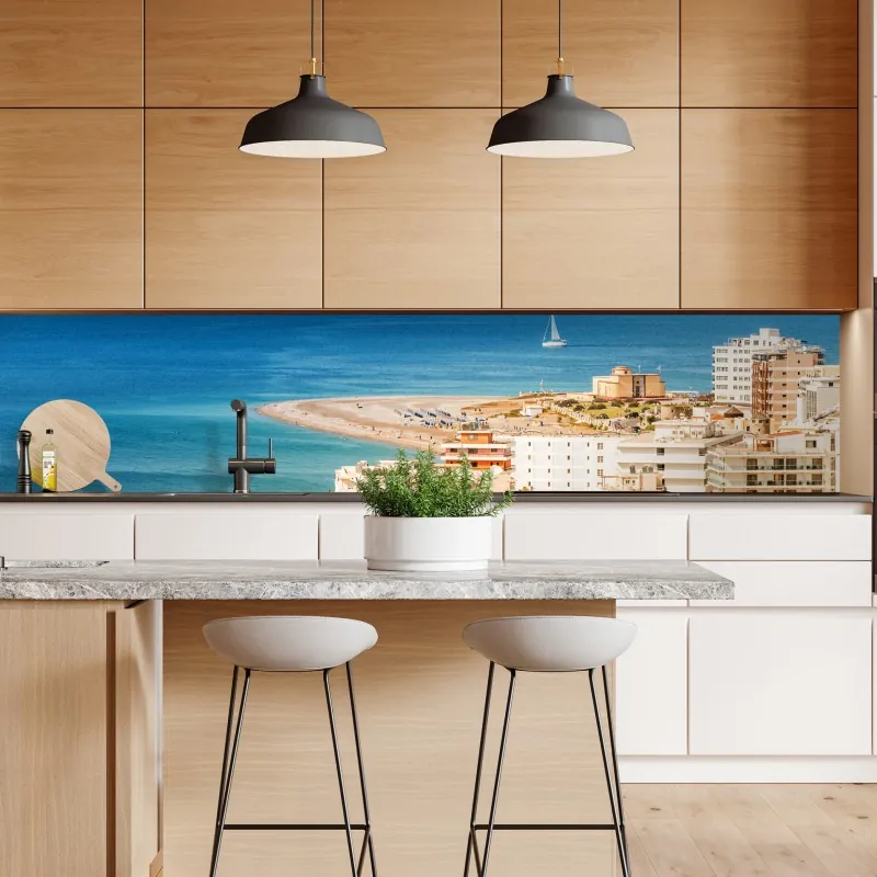 Naklejka repozycjonowalna kolorowy geometryczny wzór labiryntu – Wallissimo®