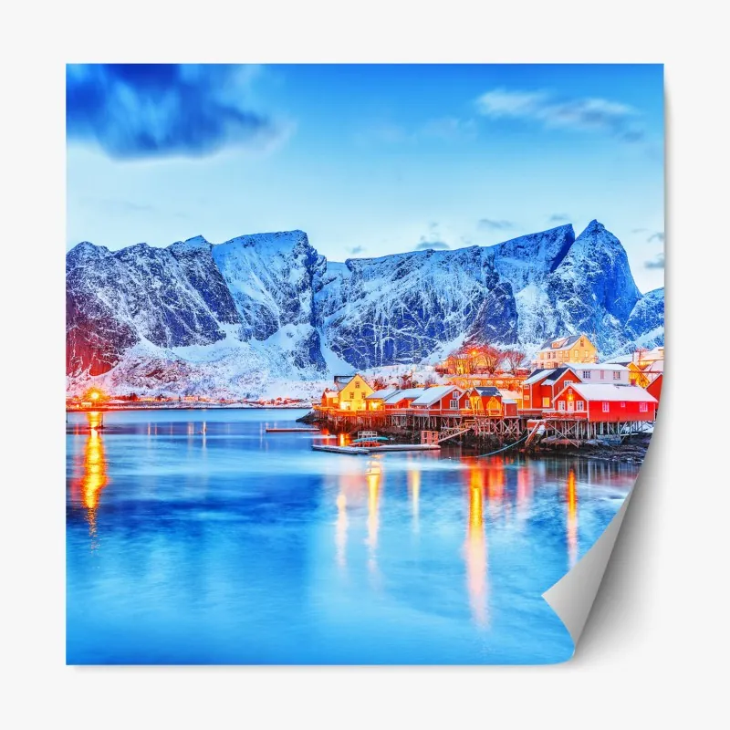 Naklejka repozycjonowalna delikatny akwarelowy wzór z liśćmi eukaliptusa – Wallissimo®