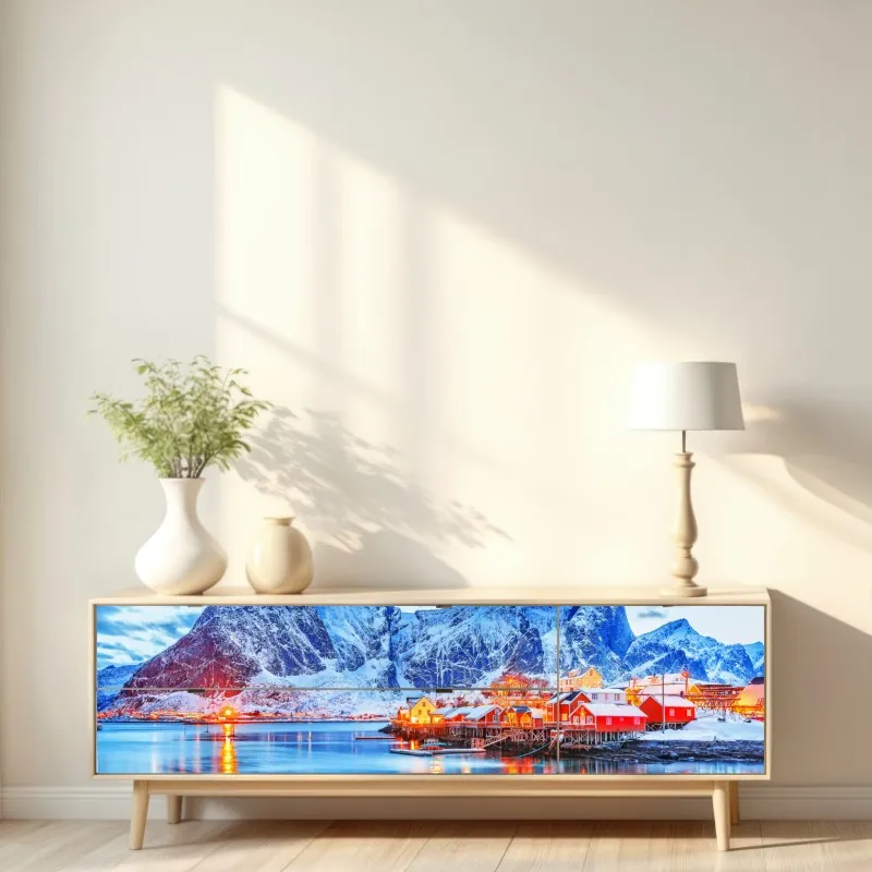 Naklejka repozycjonowalna delikatny akwarelowy wzór z liśćmi eukaliptusa – Wallissimo®