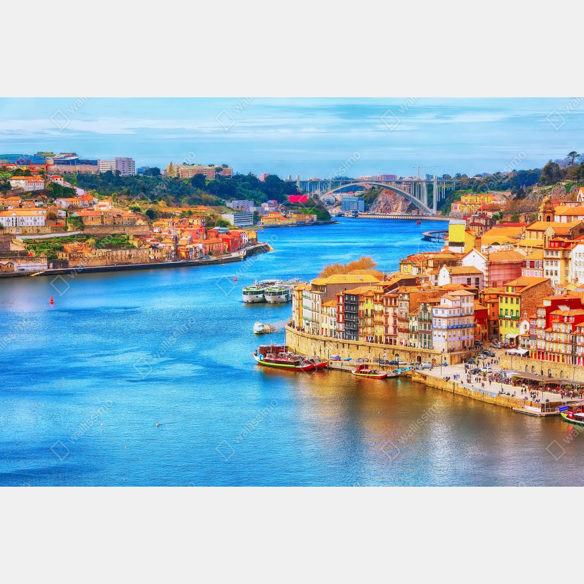 Naklejka repozycjonowalna Porto nabrzeżna panorama – Wallissimo® Naklejka repozycjonowalna Porto nabrzeżna panorama – Wallissimo®