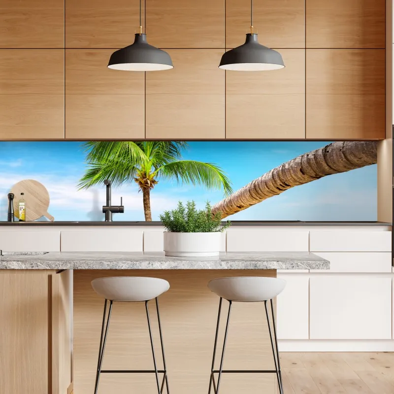 Naklejka repozycjonowalna niebieska geometryczna kompozycja 3d – Wallissimo®