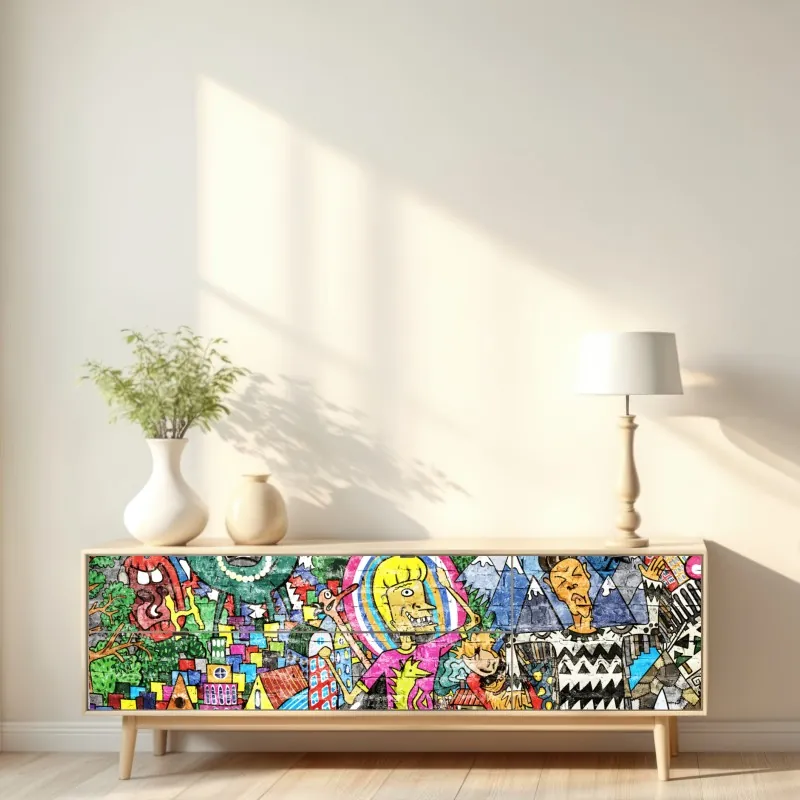 Naklejka repozycjonowalna zbliżenie na słonia azjatyckiego – Wallissimo®