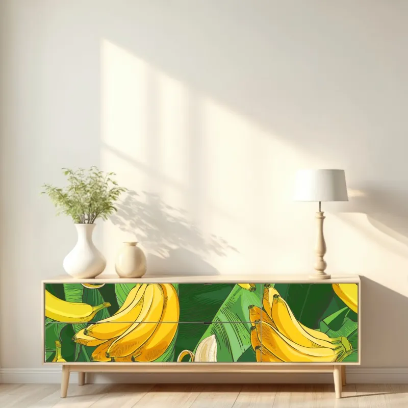 Naklejka repozycjonowalna art deco złoty wzór wachlarza – Wallissimo®