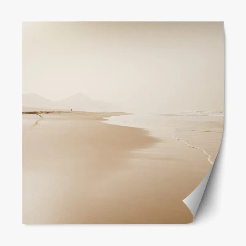 Naklejka repozycjonowalna palmy o zachodzie słońca w Kalifornii – Wallissimo®