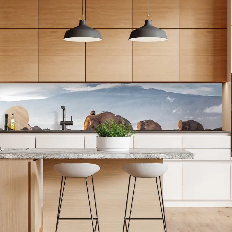 Naklejka repozycjonowalna złote kwiaty lotosu na zielonym tle – Wallissimo®